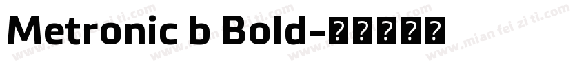 Metronic b Bold字体转换